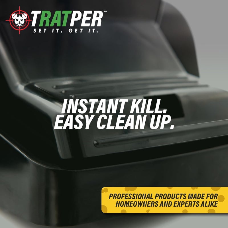TRATPER Rat and Chipmunk Traps. Prevents Accidental Triggering with Dual Tunneled Design. Covered Snap Traps for Humane Kill, Reusable, Pest Control for Rats, Indoor & Outdoor Use. 4 Pack - Image 5